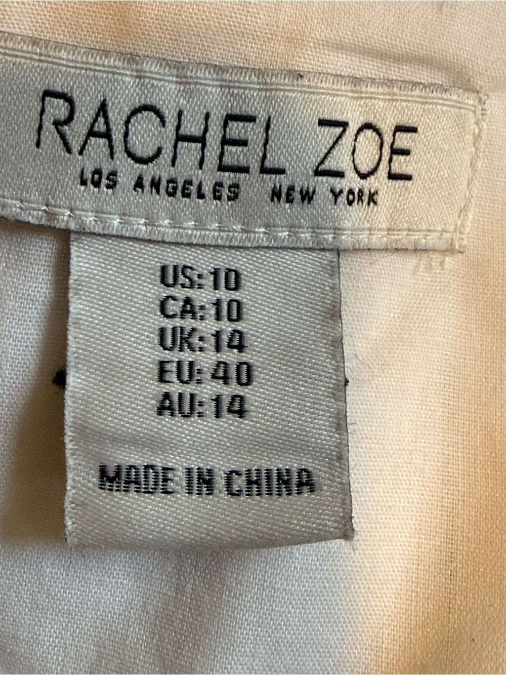 Rachel Zoe white Linen Blend Pinstripe Vest Tailored Professional Old Money - Picture 8 of 11